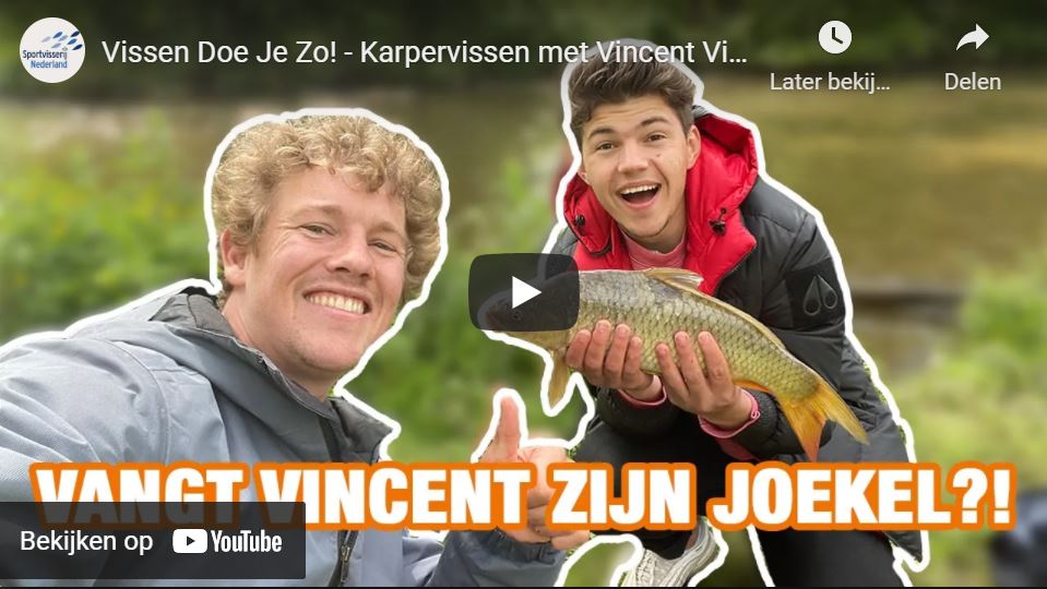 Karpervissen met Vincent Visser (video)