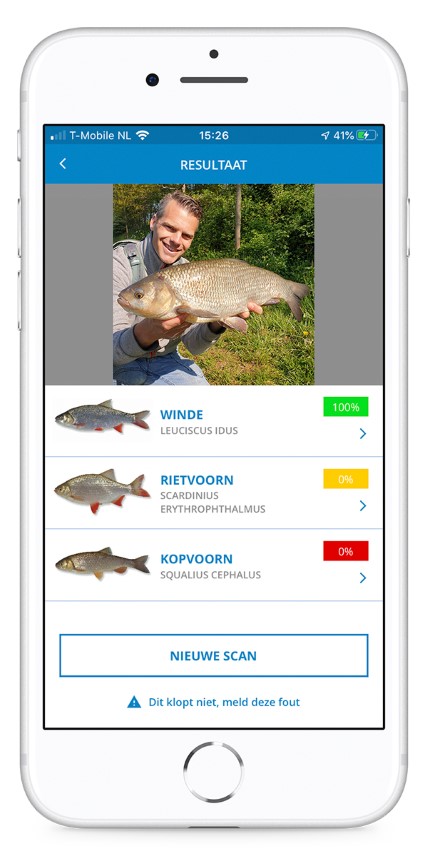 Welke vis heb ik gevangen? Gebruik de gratis VISsenscanner!